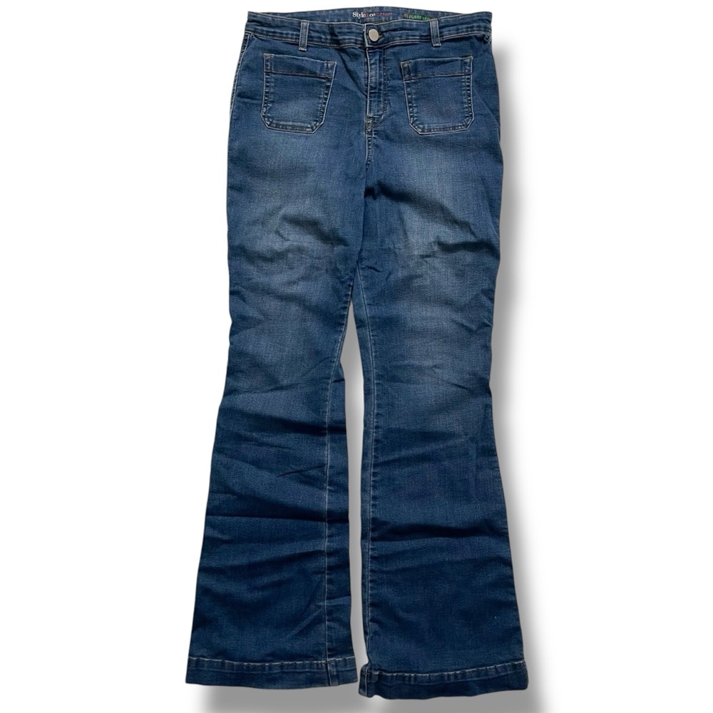 ❤️ Style & Co Retro High Rise Flare Jeans - Picture 4 of 13